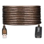 Cable USB Amplificador de señal Ewent EW1022 15m USB 2.0 Negro doble blindaje
