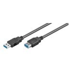 Cable USB Ewent EC1008 1,8 m USB 3.2 Gen 1 Macho/Hembra Negro