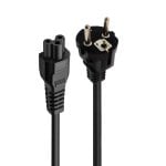 Cable de Alimentación Ewent EC1907 1,8m Enchufe Tipo F a C5 H05VV-F3G Tapones Moldeados
