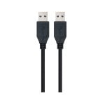 Cable USB Ewent EC1021 1m USB 3.2 Gen 1 Doble Blindaje Negro