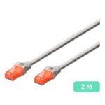 Netzwerkkabel Ewent IM1012 Cat6 U/UTP RJ-45 2m Grau