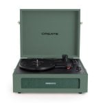 Tocadiscos Create Vintage Maletín Bluetooth 3 Velocidades MP3 Grabación USB SD 6W