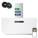 Hotte aspirante Ciarra AWW9736K, à conduit et à recirculation, 90 cm, Wi-Fi, aluminium et LED Hotte aspirante Ciarra AWW9736K, à conduit et à recirculation, 90 cm, Wi-Fi, aluminium et LED