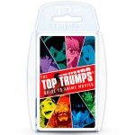 Jogo de cartas de anime com movimentos vencedores, baralho Top Trumps e personagens icónicas portáteis