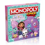 Jogo de tabuleiro Winning Moves Monopoly Junior Gabby's Dollhouse, edição infantil, para maiores de 5 anos