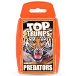 Juego de cartas Winning Moves Top Trumps Predators Ilustraciones Detalladas para Fanáticos