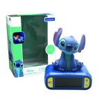 Disney Lexibook Stitch-Wecker mit einstellbaren Tönen, Touch-Licht und LCD-Display