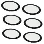 Downlight LED JANDEI 18W 4200K redondo negro extraplano corte 200mm empotrar