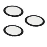 Downlight LED JANDEI 18W 6000K Rotondo Incasso Cornice Nera 220mm Ultraplano