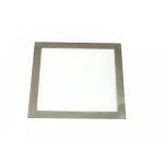 Placa LED Empotrable JANDEI 24W Cuadrada Acabado Acero 120º Extraplano 29,5cm