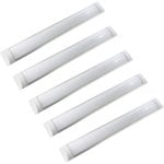 Regleta LED JANDEI Slim 1200mm 6000K Pack 5 Unidades Aluminio Blanco Frío