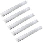 Reglette LED JANDEI Slim 1200mm 6000K Alluminio Bianco Pack 5 Unità