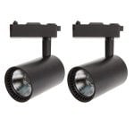 Foco de carril JANDEI LED COB 30W 2200lm 6000K cilindro ángulo 45º driver oculto