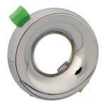 Aro embutido JANDEI alumínio cromado 98mm altura 25mm GU10 MR16 fixo