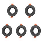 Aro empotrable circular basculante JANDEI GU10/MR16 negro policarbonato Ø90/H45mm corte 75mm
