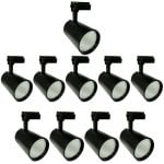 Foco LED JANDEI COB 30W Carril Monofásico 220V Negro distribución uniforme