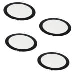 Downlight JANDEI 18W 3000K rotondo incasso cornice nera extrapiatto