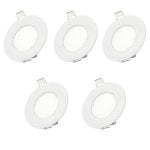 Downlight led JANDEI Circular 3W 6000K Extraplano 70mm Blanco Empotrable