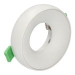 Aro empotrable JANDEI aluminio blanco 98mm fijo para GU10 y MR16