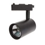 Foco de carril JANDEI LED COB 30W 2200lm 6000K ángulo 45º carcasa cilíndrica