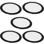 Downlight LED JANDEI 18W 3000K redondo extraplano empotrar marco negro ángulo 120°