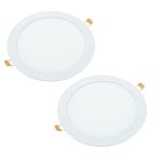 Downlight LED superficie JANDEI Redondo 18W 4200K 1440lm 120º aluminio blanco