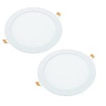 Downlight LED JANDEI rotondo 18W 4200K 1440lm 120° alluminio bianco