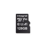Tarjeta microSD Integral INMSDX128G-100V30 128GB UHS-I 100MB/s 45MB/s U3 V30 Tarjeta microSD Integral INMSDX128G-100V30 128GB UHS-I 100MB/s 45MB/s U3 V30