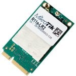 Placa de rede Mikrotik R11E-LR2 Mini PCI Express 2,4 GHz com fio de banda única verde Placa de rede Mikrotik R11E-LR2 Mini PCI Express 2,4 GHz com fio de banda única verde
