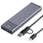 Caixa exterior M.2 Ewent EW7025 Alumínio Cinzento USB 3.2 Gen2 Compacto de alta velocidade Caixa exterior M.2 Ewent EW7025 Alumínio Cinzento USB 3.2 Gen2 Compacto de alta velocidade
