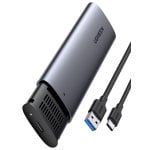 Boîtier externe SSD M.2 Ugreen 10903 SATA III 5 Gbit/s USB-C Aluminium Noir Gris Boîtier externe SSD M.2 Ugreen 10903 SATA III 5 Gbit/s USB-C Aluminium Noir Gris