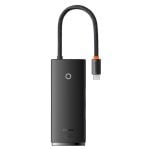 Baseus Hub 4 Ports 5Gbps Modell WKQX050101 USB-C HDMI SD ABS Schwarz