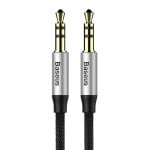 Câble audio Baseus CAM30BS1 3,5 mm mâle vers 3,5 mm mâle 1 m Noir Argent