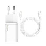 Baseus TZCCSUP-B02 Universal-Ladegerät 100-240V 1x USB-C Schnellladung Weiß
