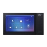 Monitor de vídeo porteiro Dahua VTH2421FB LCD 7″ 1024x600 capacitivo Ethernet Linux, preto