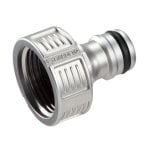 Gardena 18241-20 3/4″ Wasserhahnanschluss aus Metall, hohe Haltbarkeit und erstklassige Passform Gardena 18241-20 3/4″ Wasserhahnanschluss aus Metall, hohe Haltbarkeit und erstklassige Passform