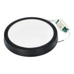 Downlight LED JANDEI 18W 4200K redondo superfície preto alumínio 21 cm