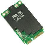 Placa de rede Mikrotik R11e-2HnD Mini PCI Express Wi-Fi 4 2,4 GHz de alta potência e duas cores