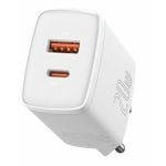 Chargeur USB-C universel Baseus CCXJ-B02, charge rapide 12 V, blanc Chargeur USB-C universel Baseus CCXJ-B02, charge rapide 12 V, blanc