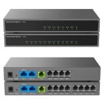 Adaptateur VoIP Grandstream Networks HT881 8 ports SIP T.38 Sécurité AES SIPS HTTPS Adaptateur VoIP Grandstream Networks HT881 8 ports SIP T.38 Sécurité AES SIPS HTTPS
