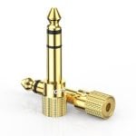 Adaptador Ugreen 20503 6.35mm a 3.5mm chapado en oro color dorado Adaptador Ugreen 20503 6.35mm a 3.5mm chapado en oro color dorado