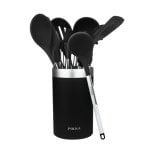 Utensílio de cozinha Cecotec 01185 de 9 peças com cabo de aço TPR preto macio ao toque