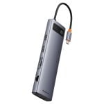 Hub Baseus 10 puertos 5000 Mbit/s StarJoy USB-C HDMI RJ-45 VGA SD MicroSD Audio 60 Hz