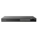 Commutateur de gestion SFP mural/rack L2+ 16 ports PoE Gigabit Grandstream Networks GWN7802P