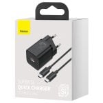 Baseus TZCCSUP-L01 Caricabatterie 1 porta USB tipo C Ricarica rapida 1 m Nero