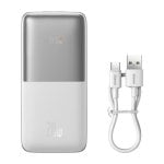 Powerbank Baseus Bipow Pro 10000 mAh 20 W Blanco Litio Polímero USB-C/USB-A Powerbank Baseus Bipow Pro 10000 mAh 20 W Blanco Litio Polímero USB-C/USB-A