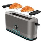 Tostador Cecotec Ranura Larga 1050W, Anillo Luminoso, 7 Niveles, Acero Inoxidable Tostador Cecotec Ranura Larga 1050W, Anillo Luminoso, 7 Niveles, Acero Inoxidable