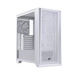 Einarex Pulse P600 Core White Gaming-PC-Gehäuse mit austauschbarem Panel und gehärtetem Glas