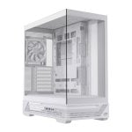 Einarex PRISMA S800 Core Weiß verspiegeltes RGB-PC-Gehäuse mit 10 360-mm-Flüssigkeitskühllüftern
