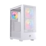Case per PC Einarex PULSE P100 RGB in vetro temperato bianco con 6 ventole ATX